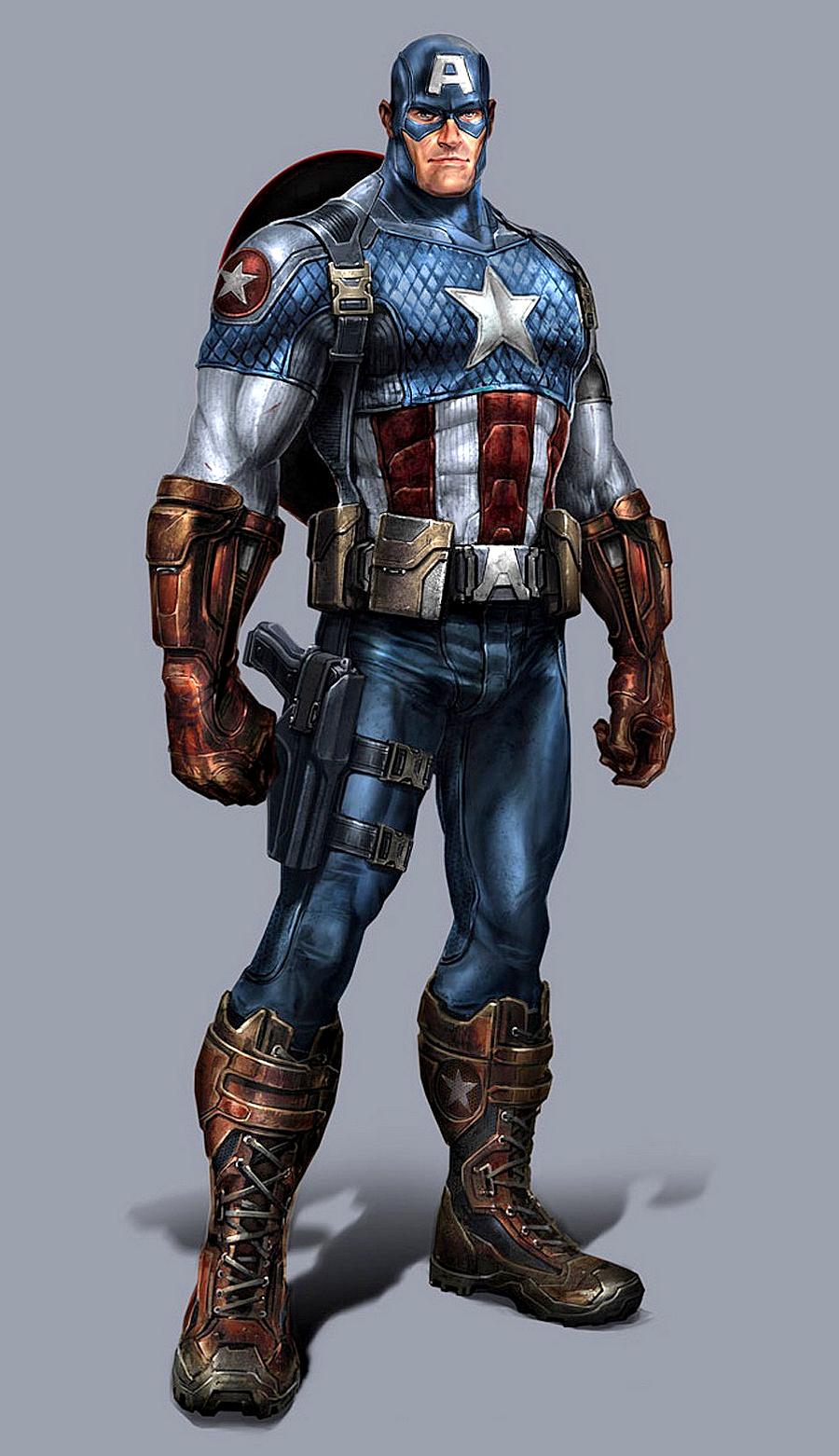 A classic Captain America character profile from the Classic Marvel Forever website